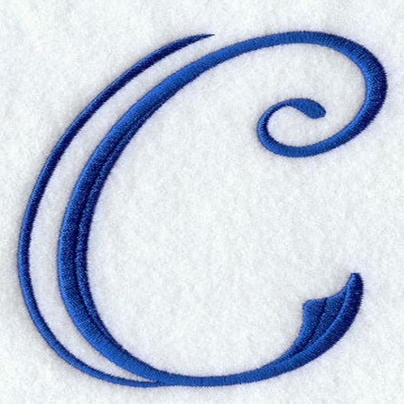 Formal Affair Capital Letter C - 5 Inch
