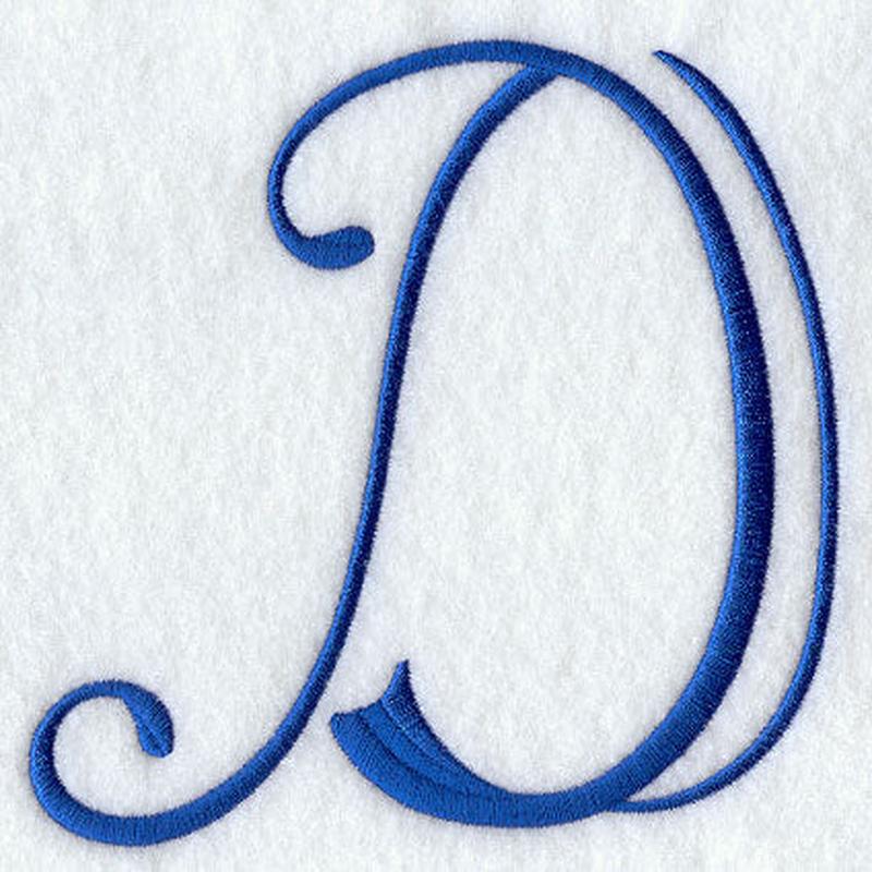 Formal Affair Capital Letter D - 5 Inch