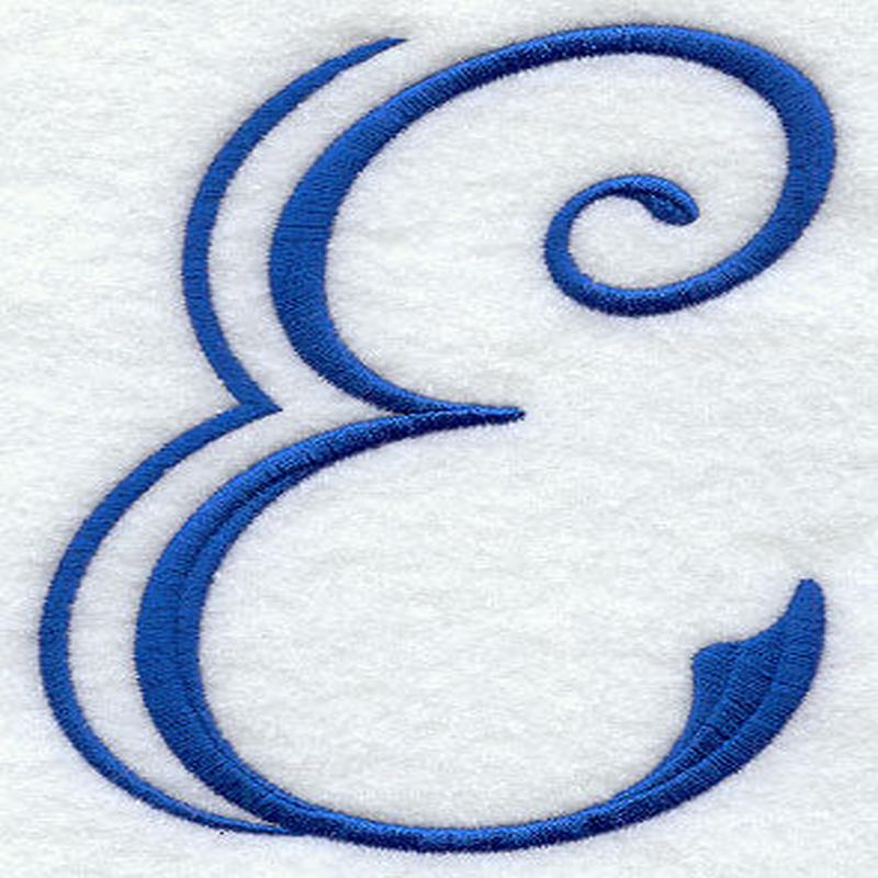 Formal Affair Capital Letter E - 5 Inch