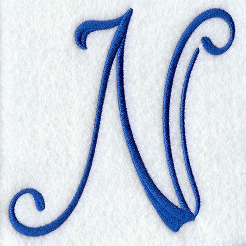 Formal Affair Capital Letter N - 5 Inch