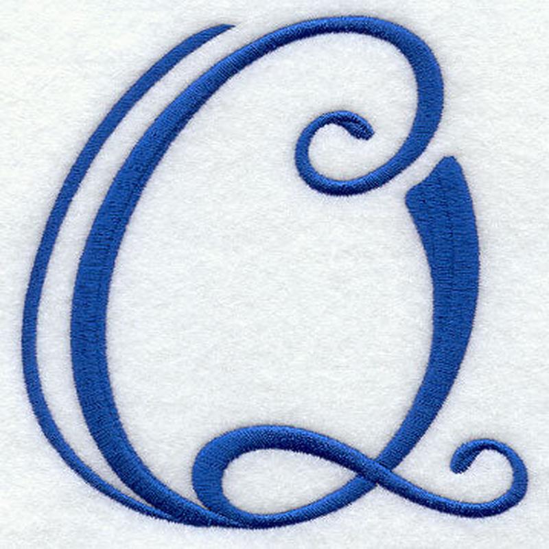Formal Affair Capital Letter Q - 5 Inch