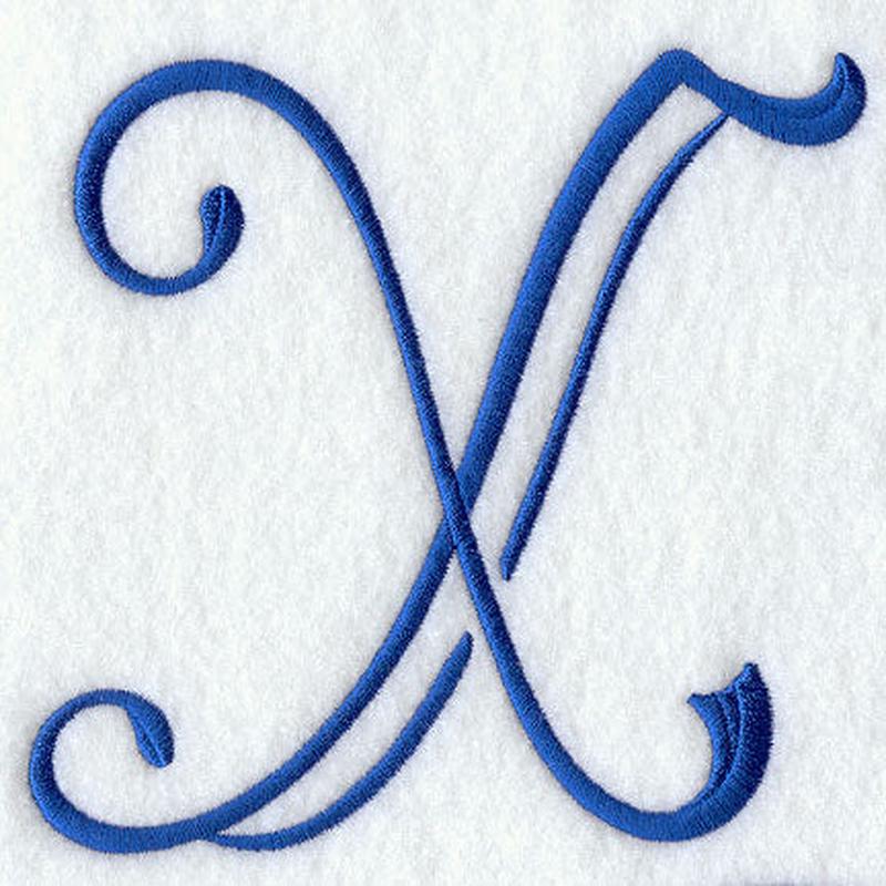 Formal Affair Capital Letter X - 5 Inch