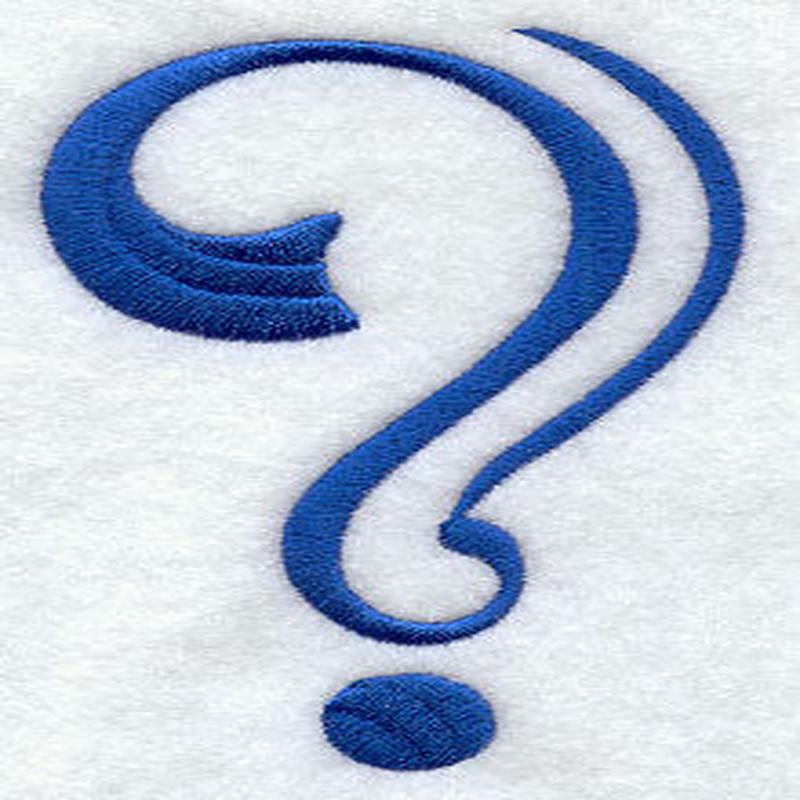 Formal Affair Punctuation Question Mark - 5 Inch