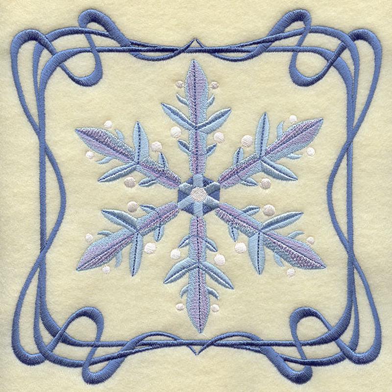 Four Seasons Nouveau Tile - Winter Snowflake