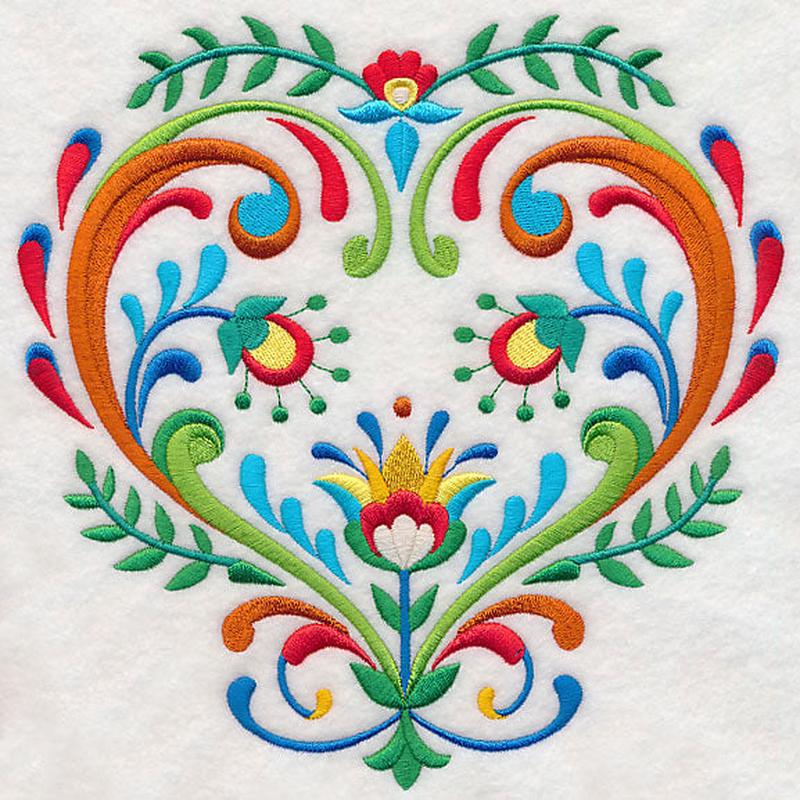 Folk Art Heart of Whimsy