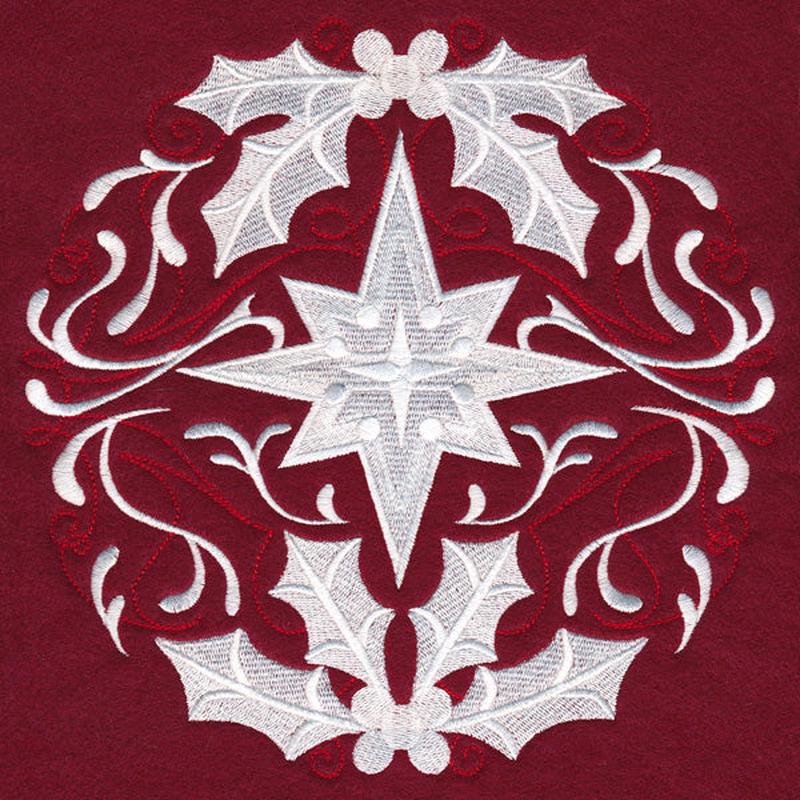 Folk Christmas Star Circle