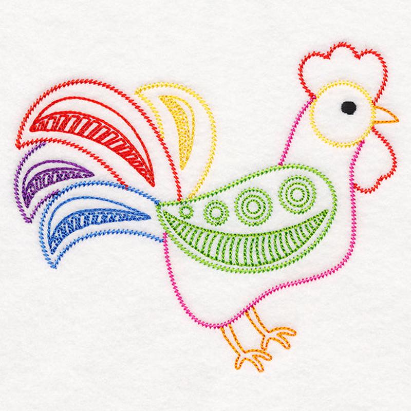 Folksy Chicken 1 (Vintage)