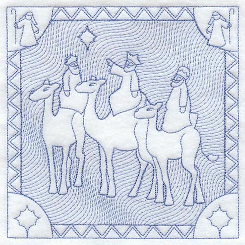 Following the Star to the Manger (Trapunto)