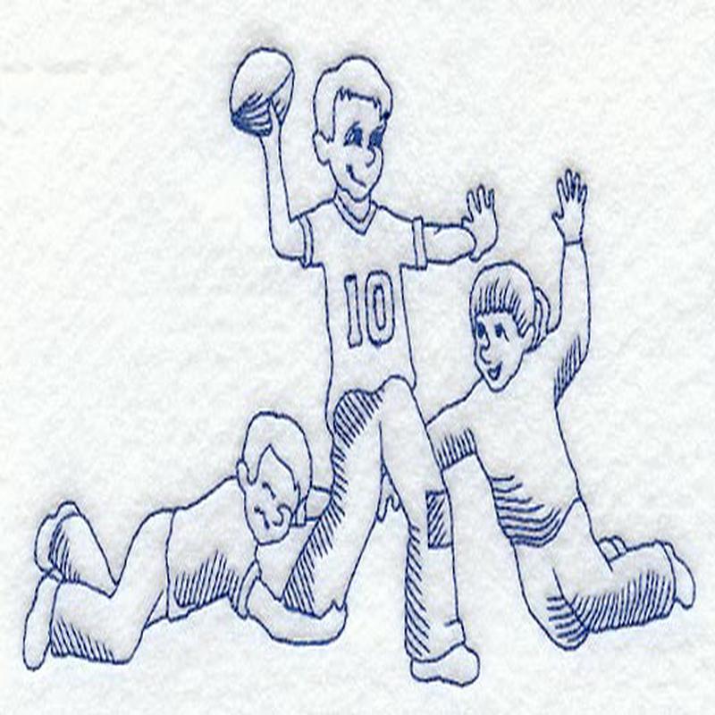 Football (Redwork)