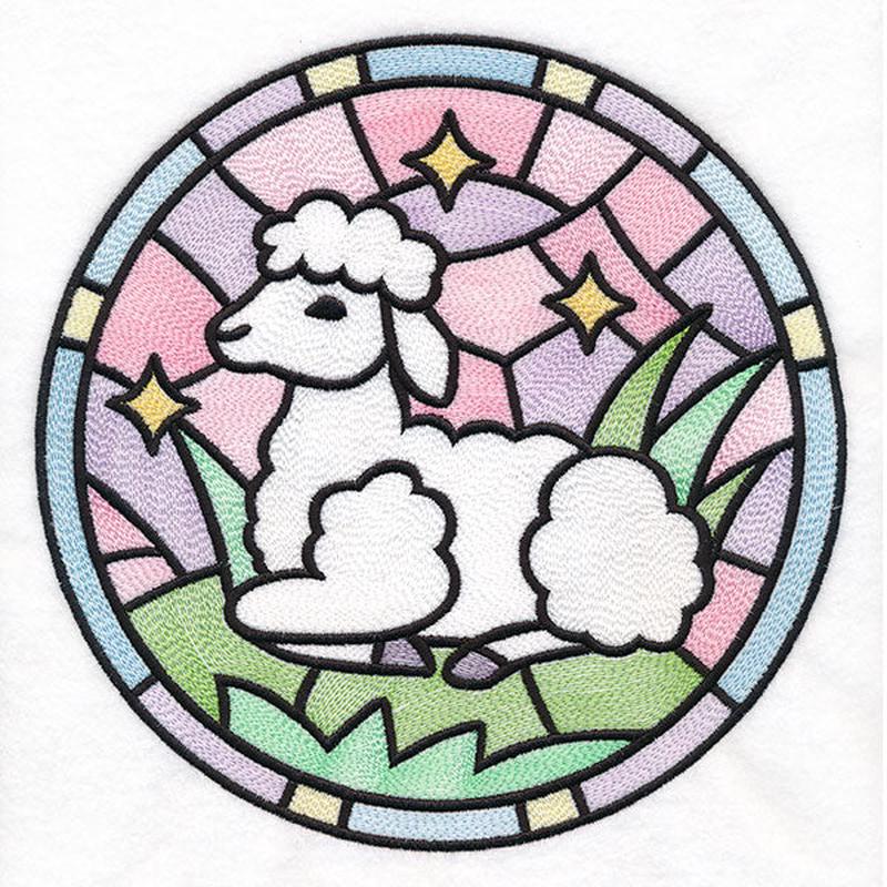 For the Love of Easter Stained Glass - Lamb