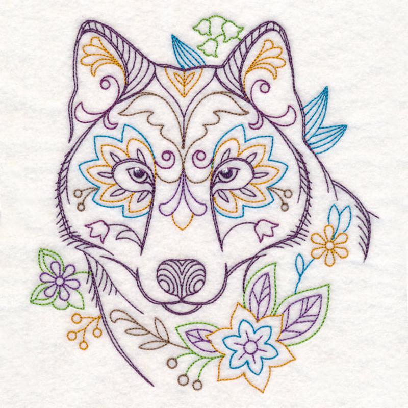 Forest Flower Wolf (Vintage)