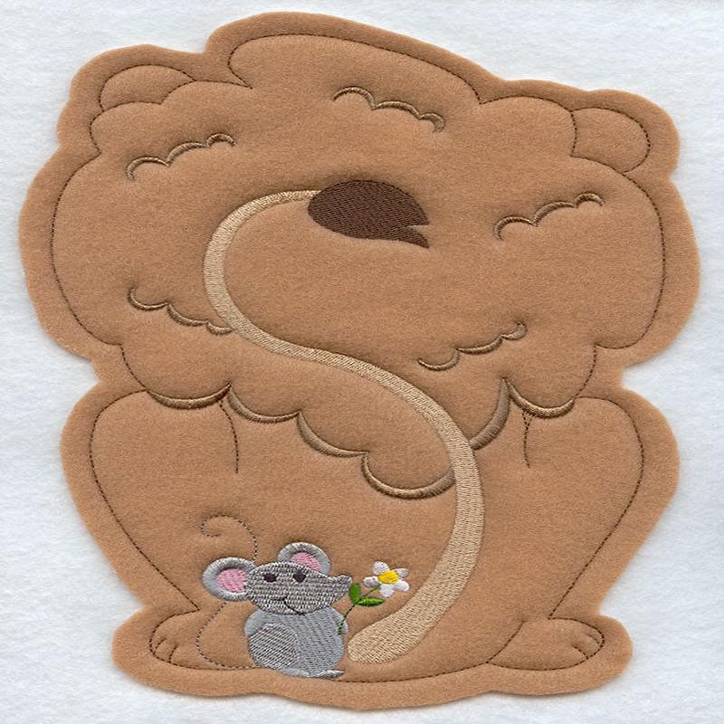 Fluffy Lion - Back (Crafty Cut Applique)