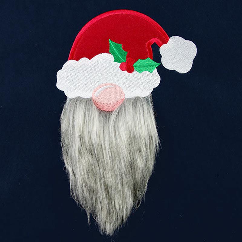 Fluffy Santa Gnome (Applique)