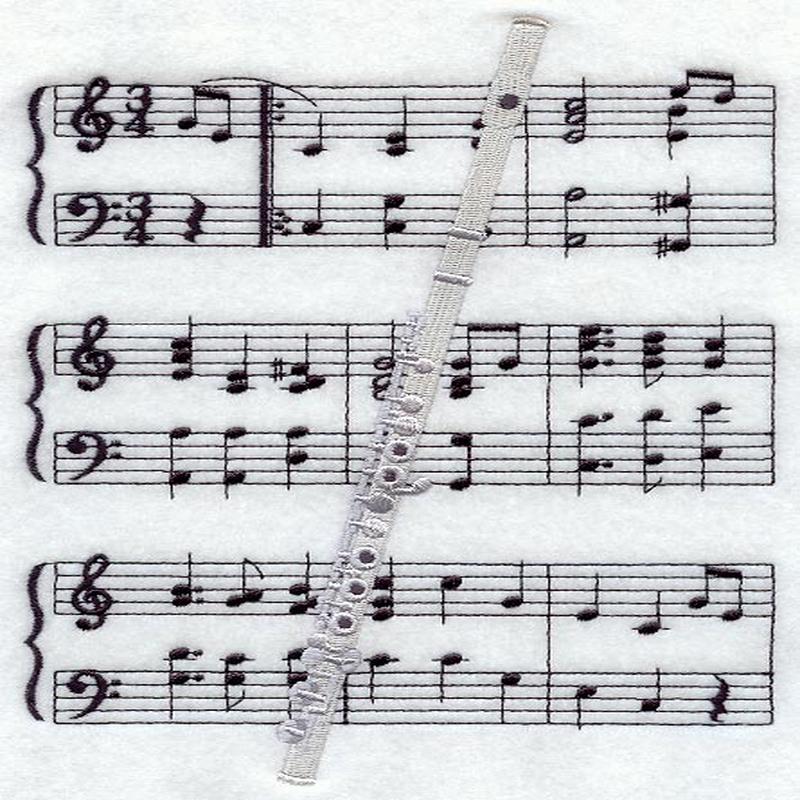 Flute and Sheet Music