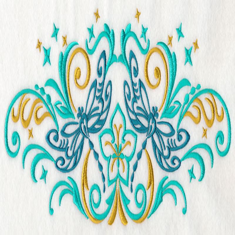 Fluttering Filigree Dragonfly Spray