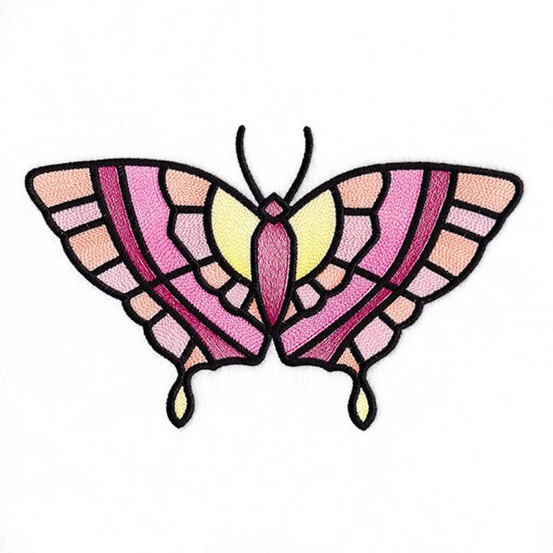Fluttering Gems Stained Glass Butterfly 1