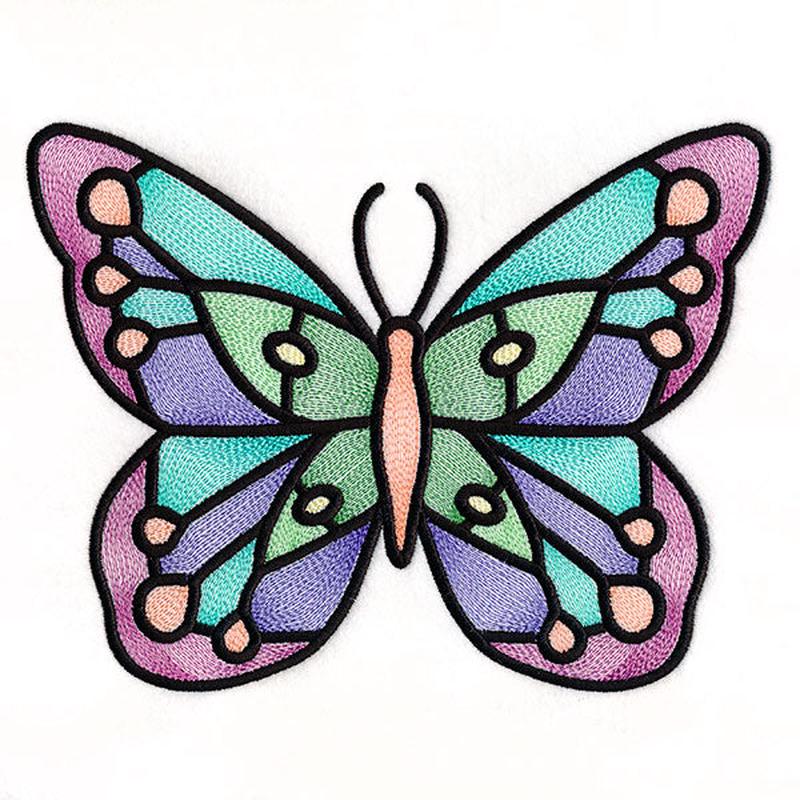 Fluttering Gems Stained Glass Butterfly 2