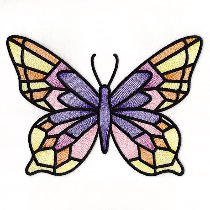 Fluttering Gems Stained Glass Butterfly 3