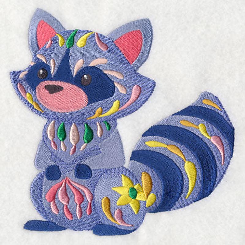 Flower Power Baby Raccoon