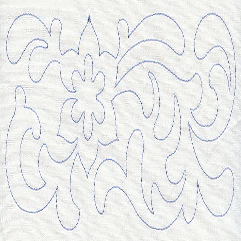 Flower Quilting Border (Single Run)