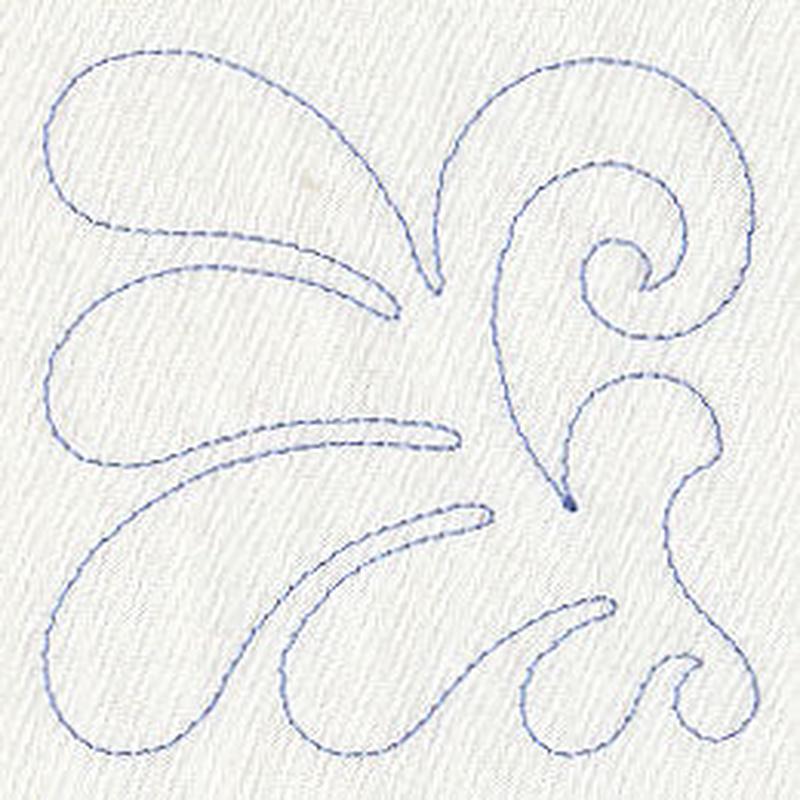 Flower Quilting Corner (Single Run)