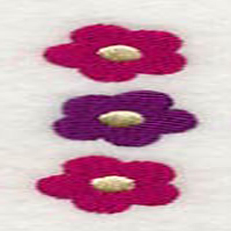 Flower Trio Button Placket