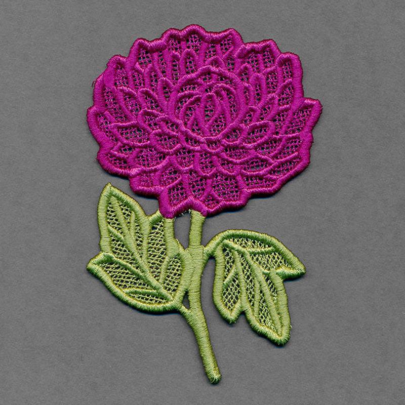 Flowers of the Year - November Chrysanthemum (Lace)