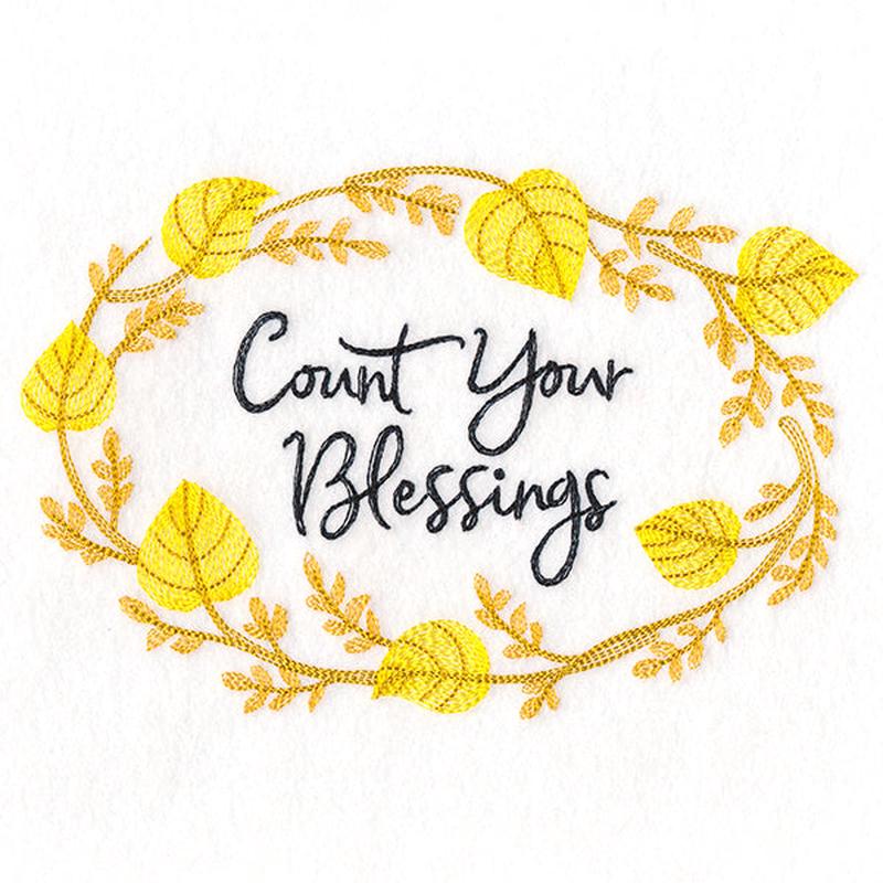 Flourishing Harvest Wreath - Count Your Blessings