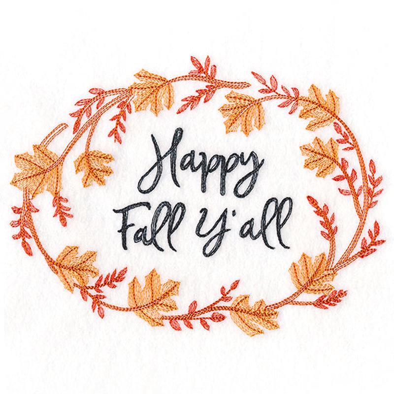 Flourishing Harvest Wreath - Happy Fall Y'all