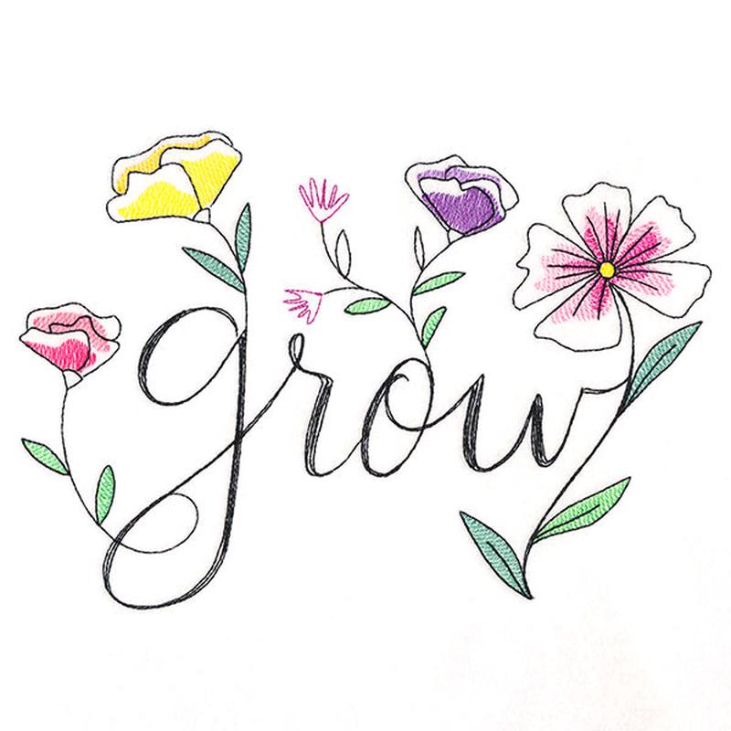 Flourishing Words - Grow