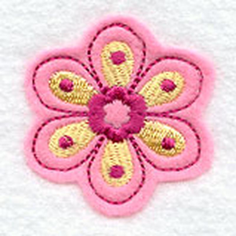 Flower Bookmark (Applique) (In-The-Hoop)