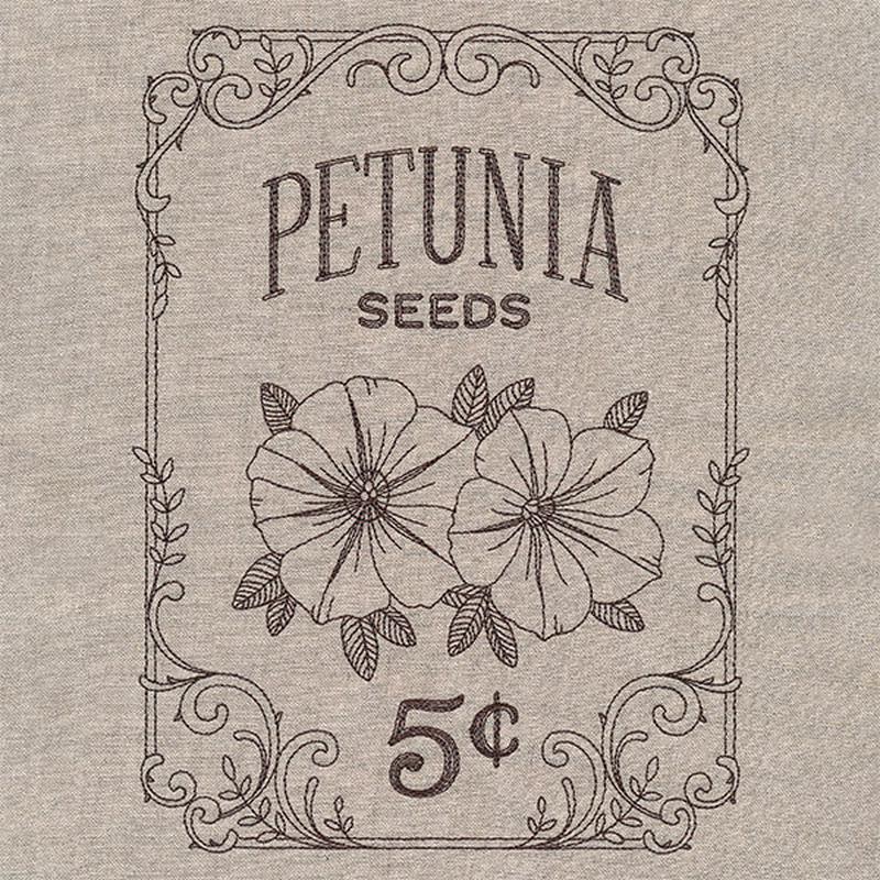 Flower Garden Seed Packet - Petunias