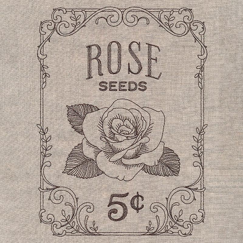 Flower Garden Seed Packet - Roses