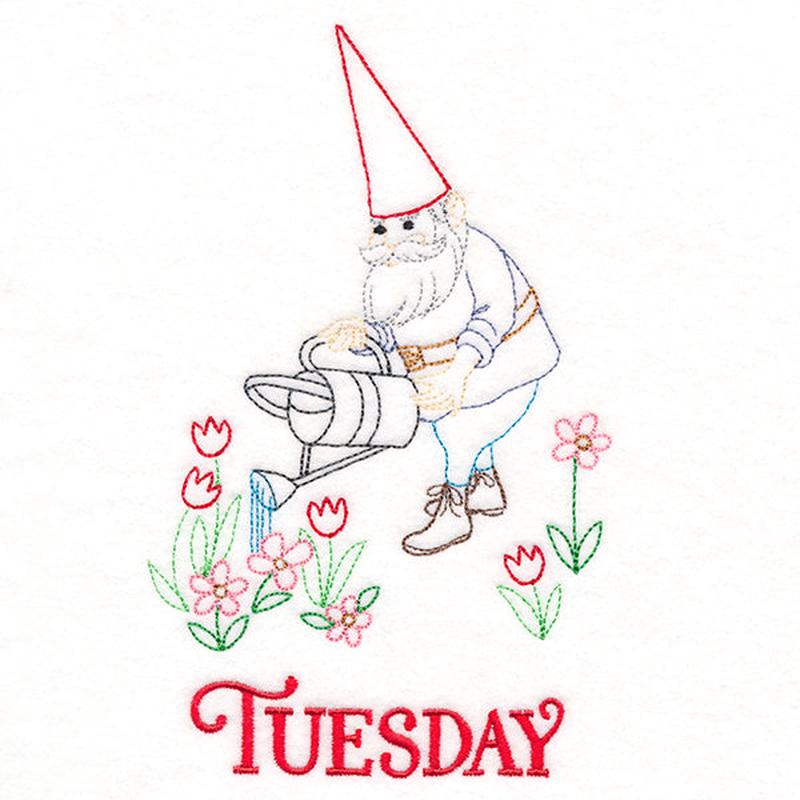 Flower Gardening Gnome on Tuesday (Vintage)