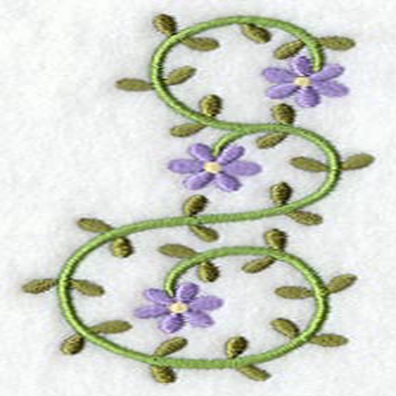 Floral Heirloom Placket (Half) (Mirror)