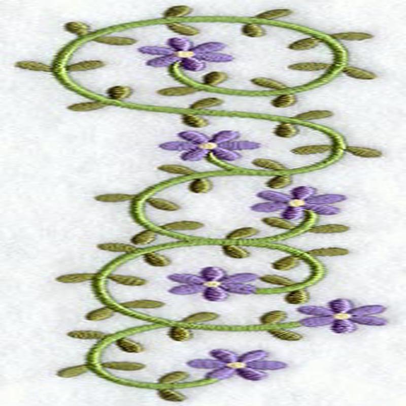 Floral Heirloom Placket - Lg