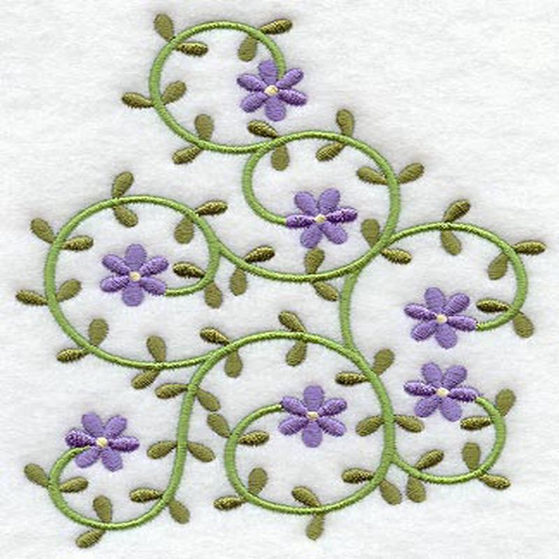 Floral Heirloom Wedge - Lg