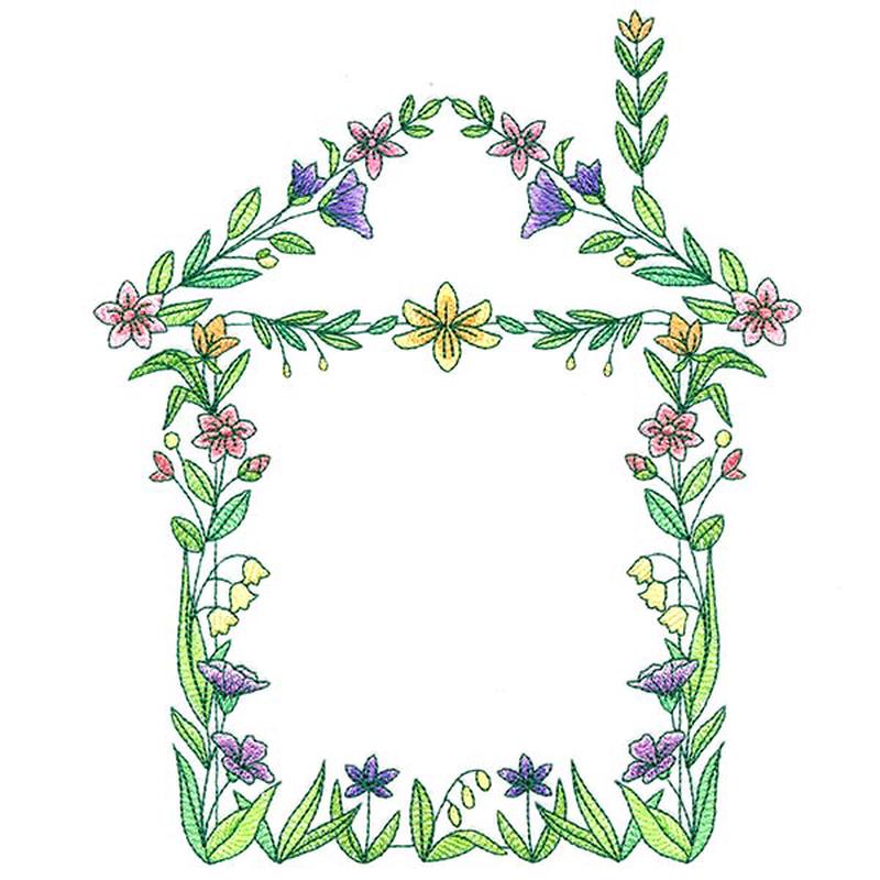 Floral House Wreath