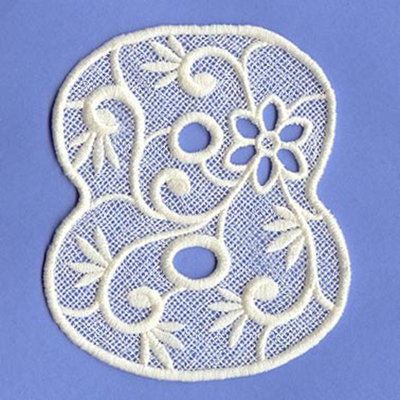 Floral Lace Number 8 (Lace)