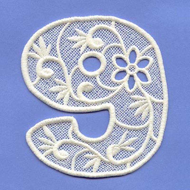 Floral Lace Number 9 (Lace)
