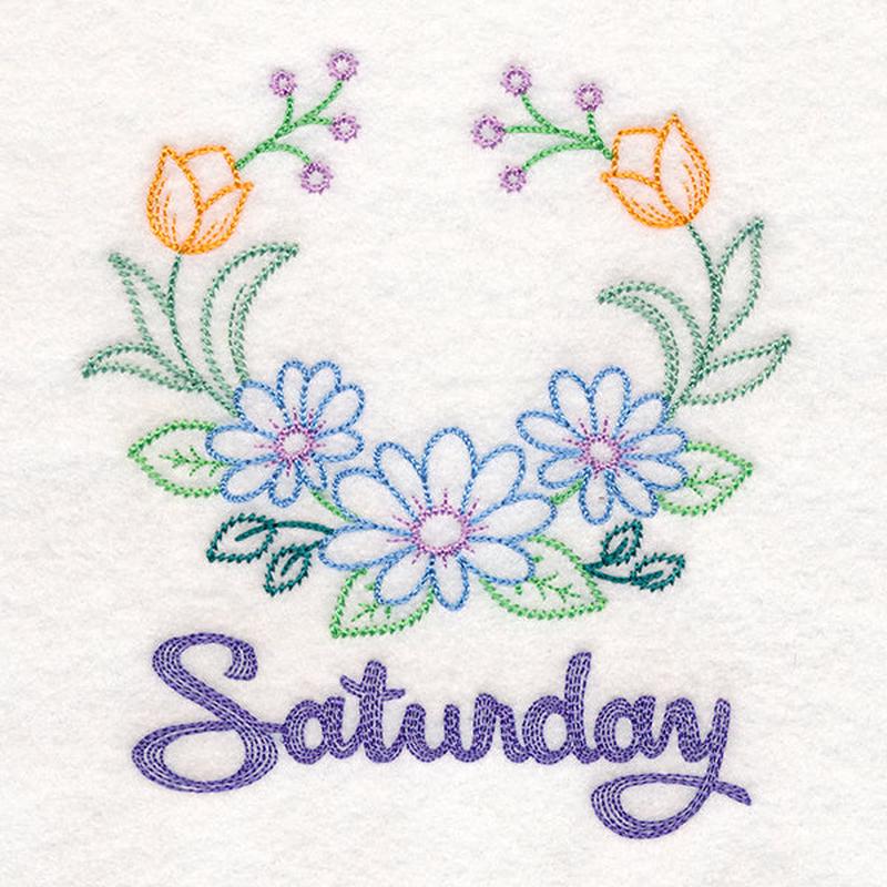 Floral Laurels - Saturday (Vintage)