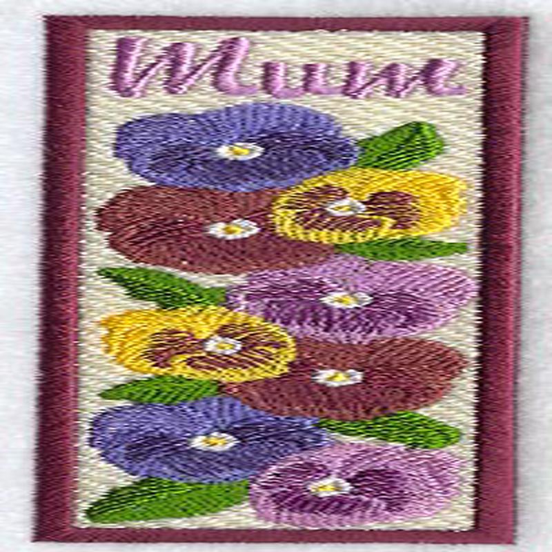 Floral Mum Bookmark (In-the-Hoop)