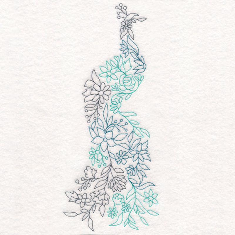 Floral Peacock