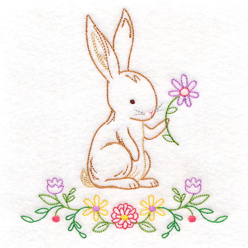 Floral Woodland Friends - Bunny (Vintage)