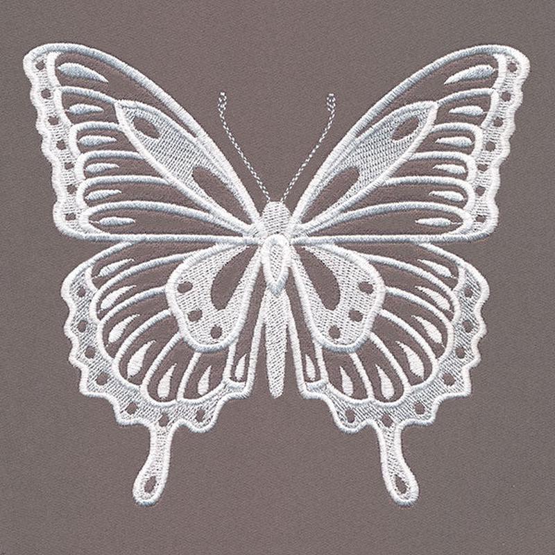 Floral Wreath & Butterfly Feature