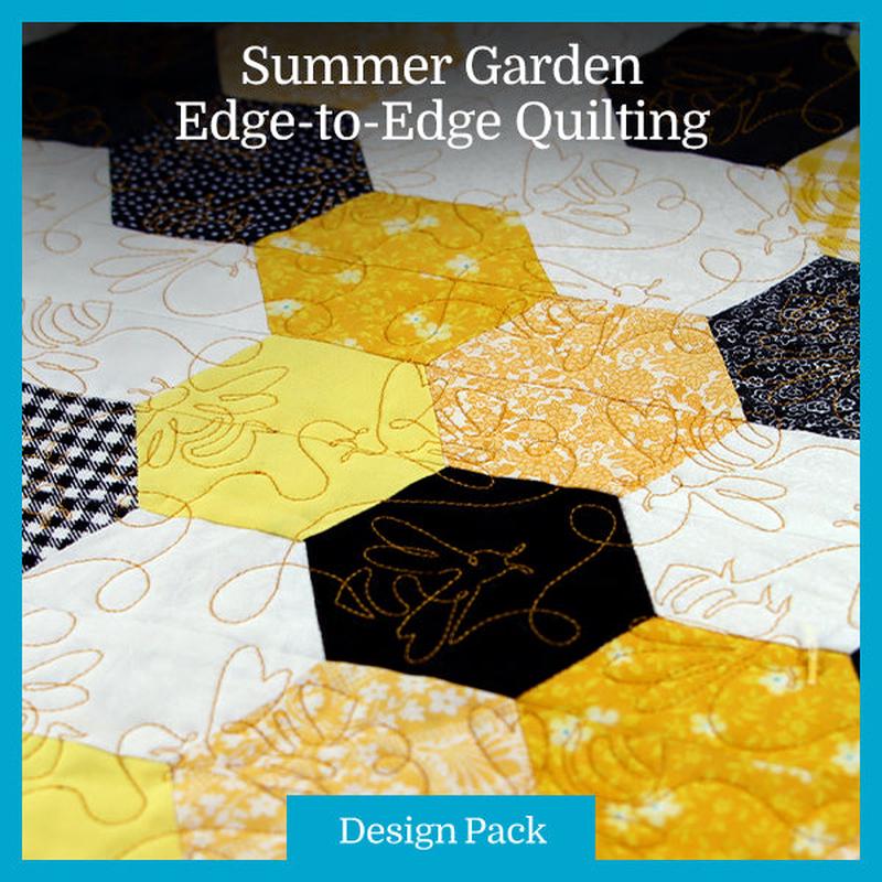 A Summer Garden (Edge-to-Edge Quilting) Design Pack