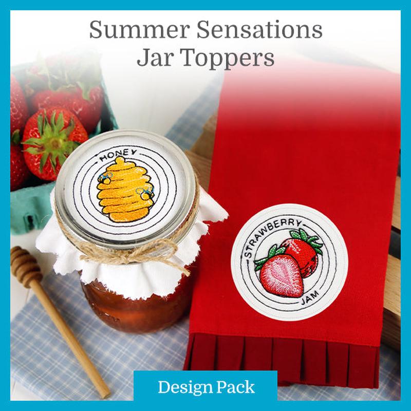 A Summer Sensations Jar Topper Design Pack