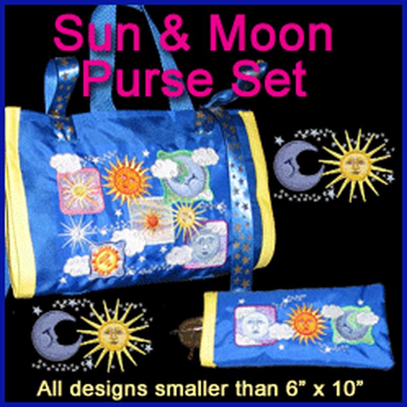 A Sun and Moon Purse Set Design Pack