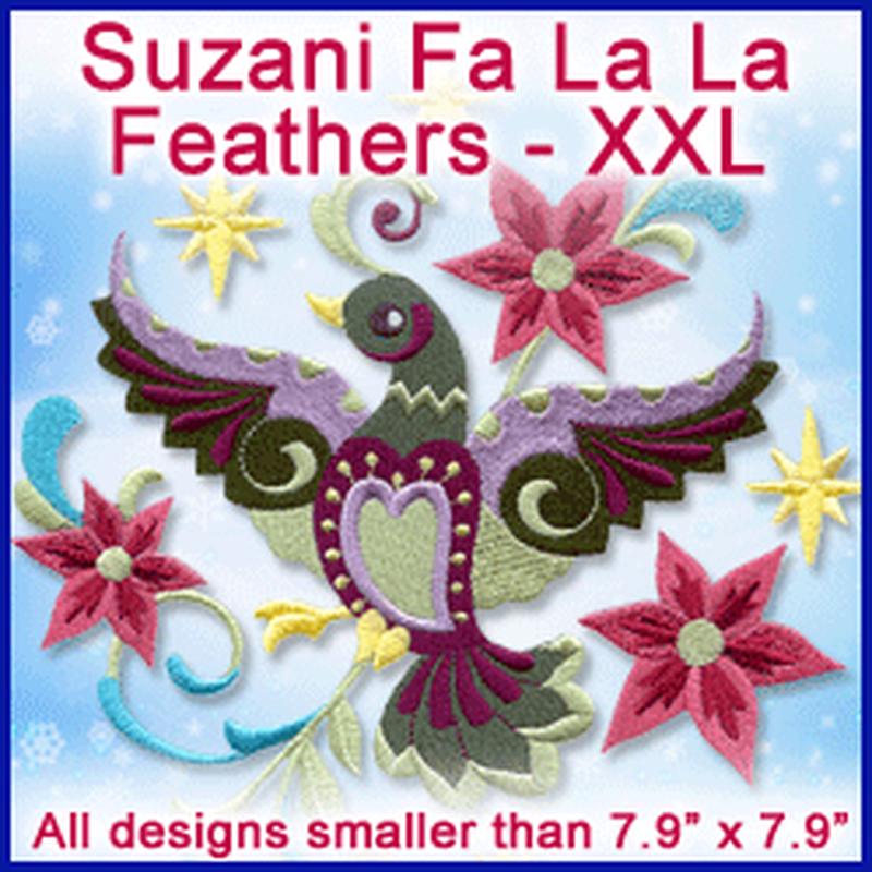 A Suzani Fa La La Feathers Design Pack