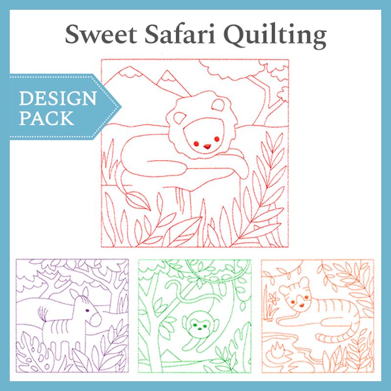 A Sweet Safari Quilting Design Pack